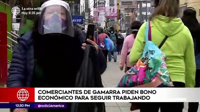 Comerciantes de Gamarra piden bono económico para seguir trabajando | Edición Mediodía (HOY)