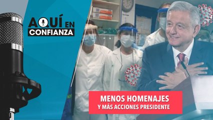 Menos homenajes y más acciones, presidente