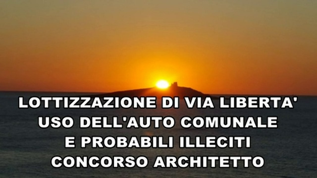 2020 28 07 C.C. VIA LIBERTA' USO DELL'AUTO COMUNALE INDAGINI PROCURA ILLECITI CONCORSO ARCHITETTI
