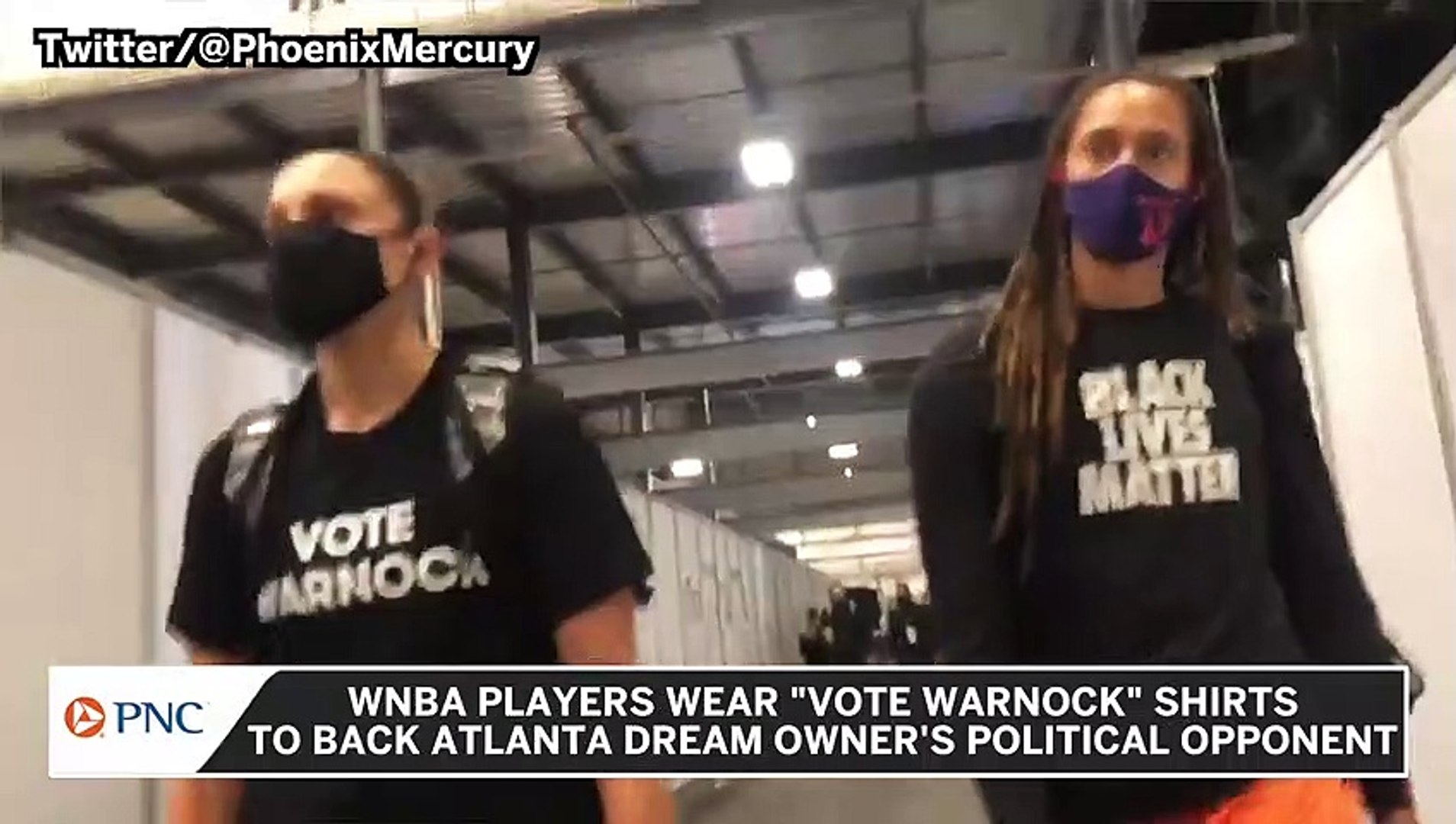 WNBA players wearing T-shirts opposing Dream owner - ESPN