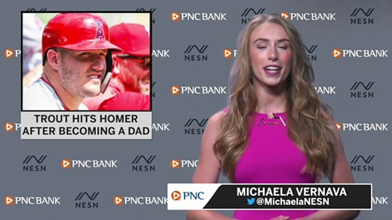 Mike Trout Homers in First At-Bat as a New Dad