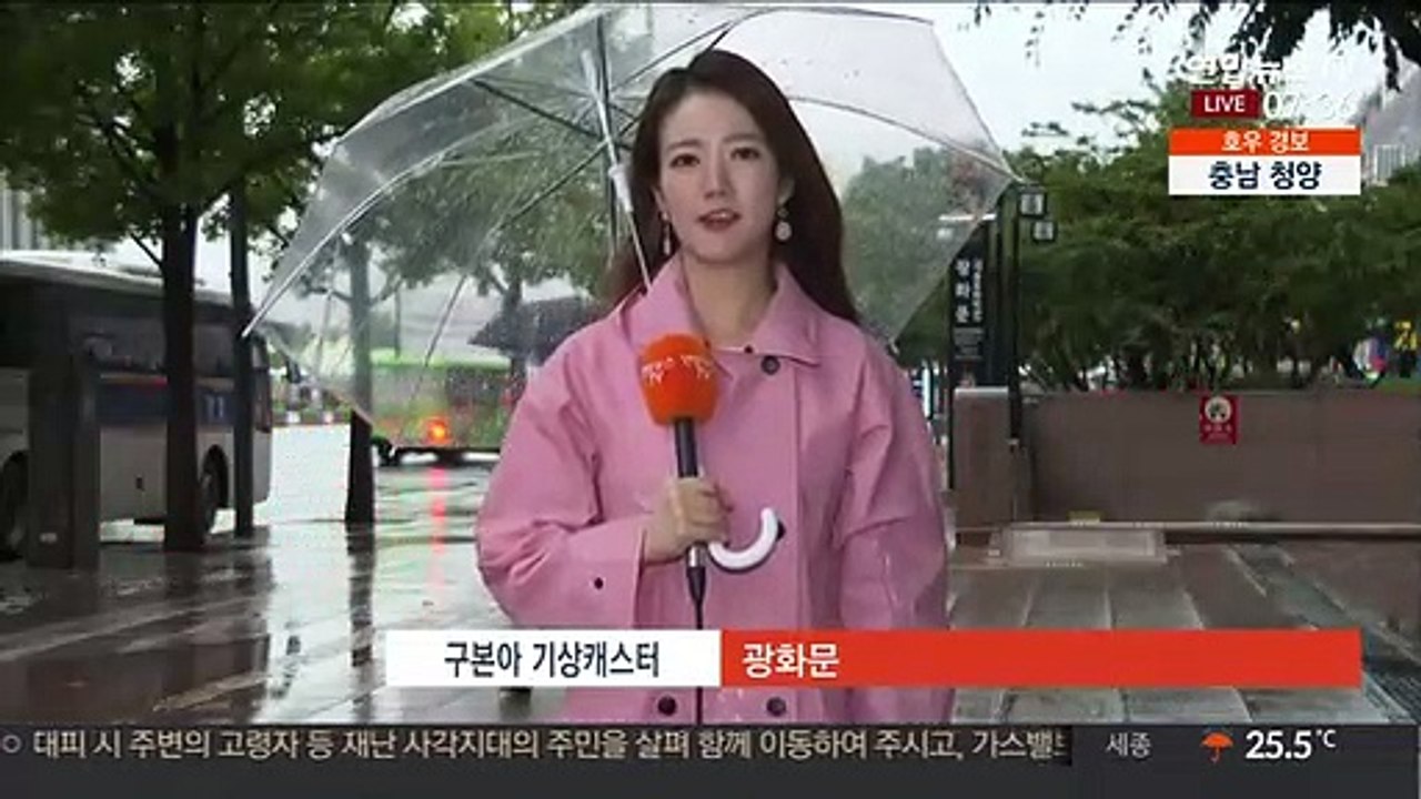 [날씨] 오전까지 서쪽 집중호우…초속 16m 강풍 동반