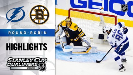 NHL Highlights | Lightning @ Bruins 8/05/2020