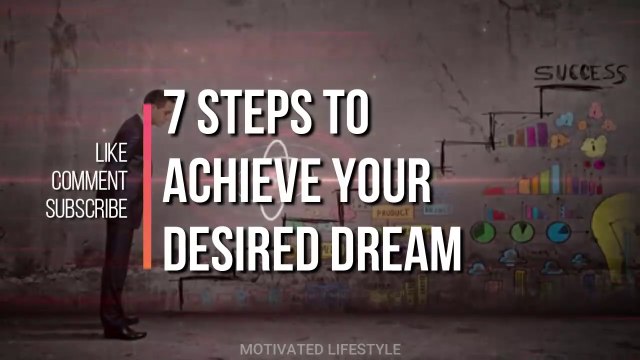 7 Steps to achieve your dreams | Motivated Lifestyle
