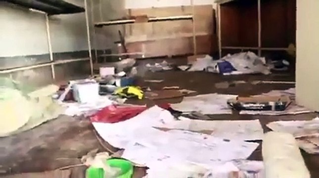 Voici les dégâts après la dernière marche de l'UDPS/Bilanga à Kasumbalesa, dans la province du Haut-Katanga.