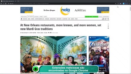 Extensões maliciosas são encontradas no Google Chrome