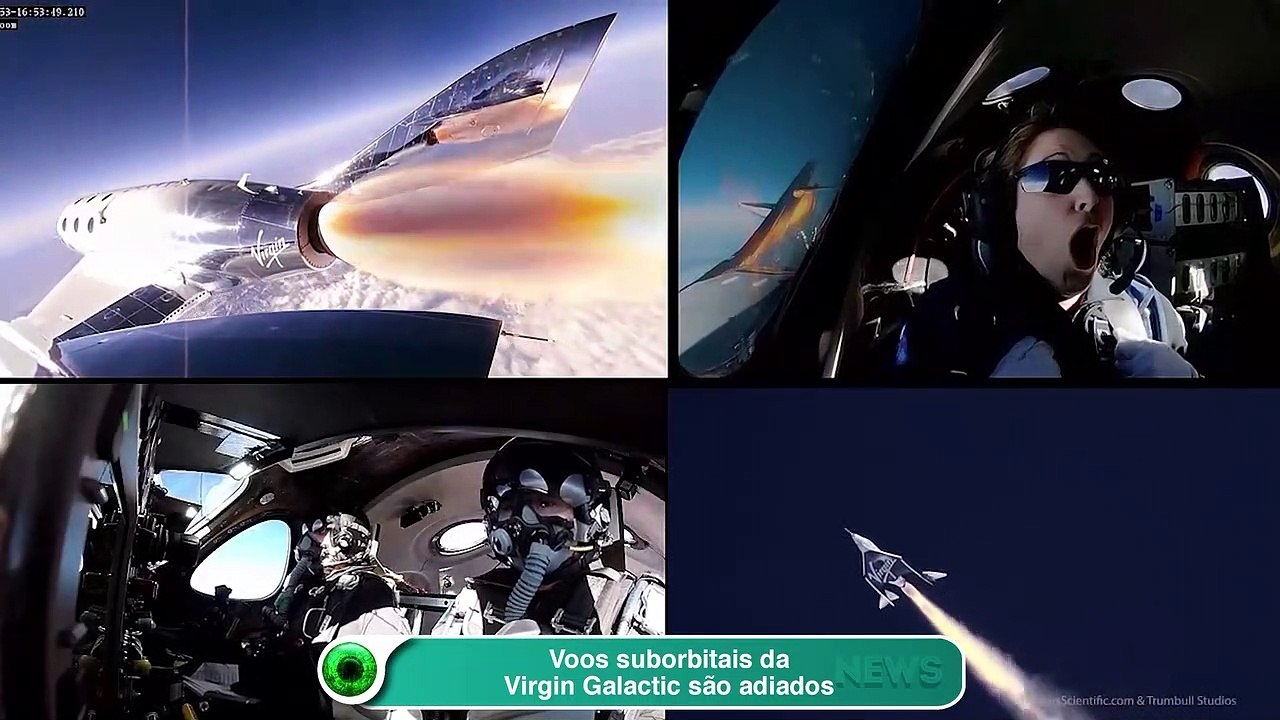 Voos suborbitais da Virgin Galactic são adiados