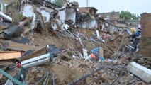 Pipeline explodes and roads collapse in northwestern China after heavy rain