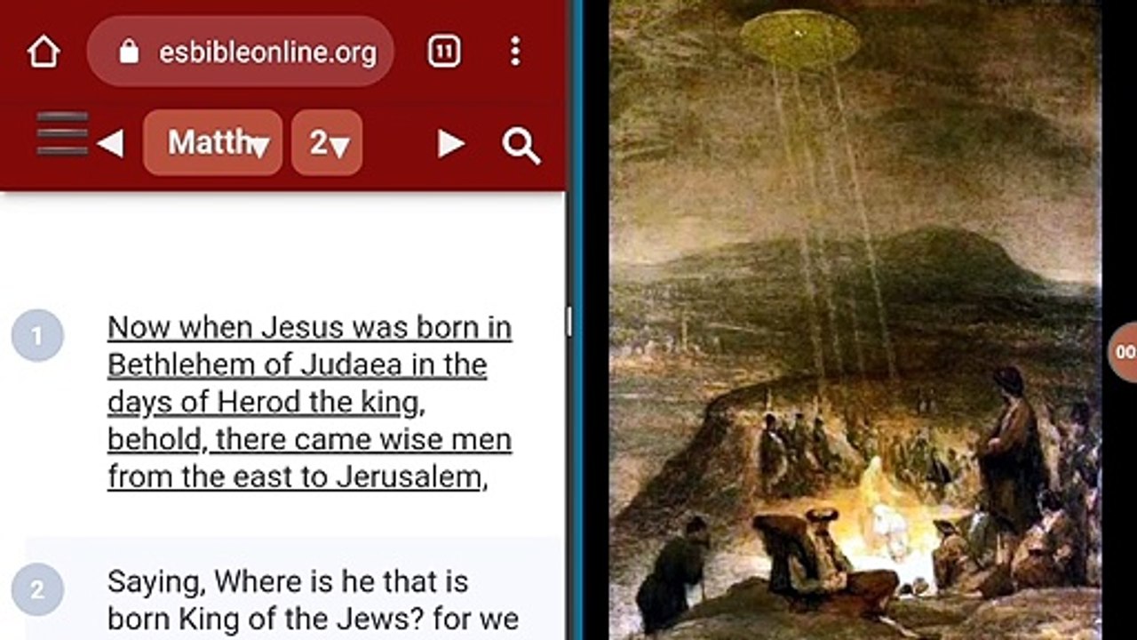 UFO PROTECTING THE LORDS BIRTH