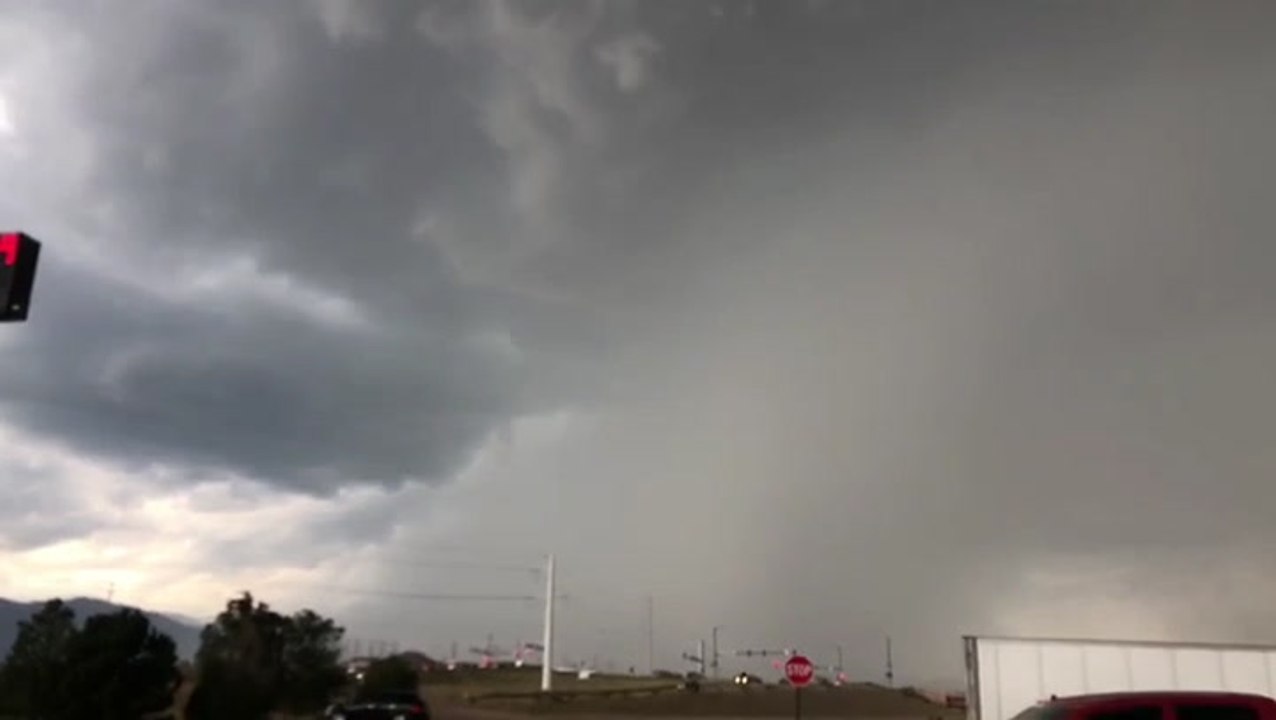 Hail pounds down in Colorado