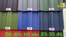 Ngói Nhật ISORA - Ngói Lợp Nhà Bền Màu Siêu Nhẹ Cho Nhà Biệt Thự - Ngói Màu ISORA