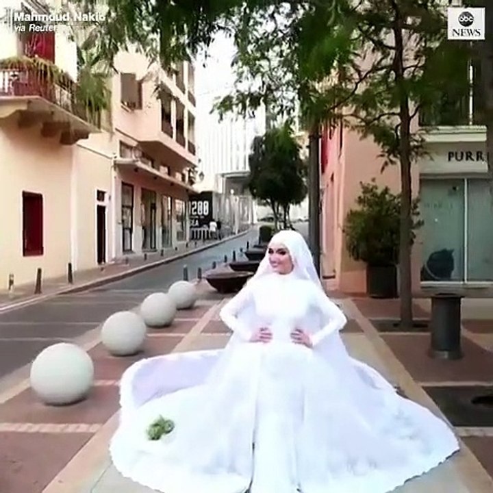 Baeyrut'taki patlamaya düğün çekimleri sırasında yakalandılar