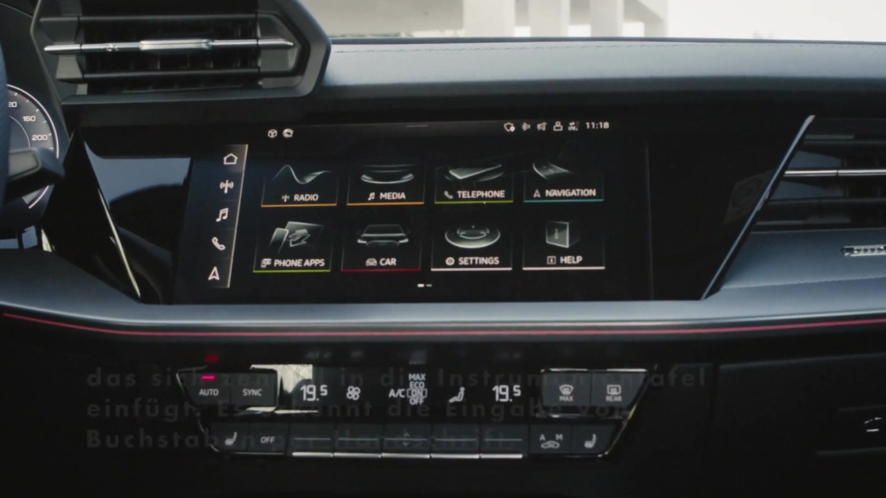 Der neue Audi A3 Sportback und die neue Audi A3 Limousine - Digitalisiert - Bedienung und Anzeigen