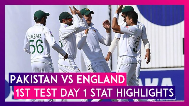 PAK vs ENG 1st Test 2020 Day 1 Stat Highlights: Babar Azam, Shan Masood Impress
