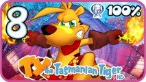 Ty the Tasmanian Tiger HD 100% Walkthrough Part 8 (PS4) Boss 2: Crikey's Cove