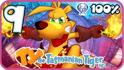 Ty the Tasmanian Tiger HD 100% Walkthrough Part 9 (PS4) Level 7: Lyre, Lyre Pants on Fire