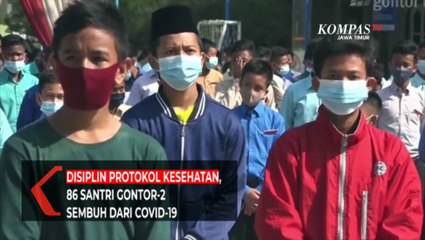 Disiplin Protokol Kesehatan,  86 Santri Gontor-2 Sembuh Dari Covid-19