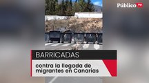 Barricadas en un pueblo de Canarias para impedir el alojamiento de personas migrantes