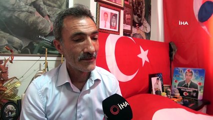 Şehit ailesi oğullarından kalan hatıraların kokusuyla yaşıyor
