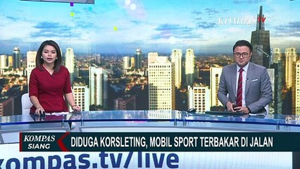 Sedang Test Drive, Mobil Sport Sedan Mazda RX7 Terbakar