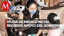 Viuda de médico fallecido por covid-19 sigue sin apoyos del Gobierno de la CDMX