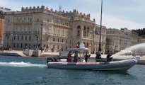 Trieste - Vigili del Fuoco, esercitazione nautici e sommozzatori (06.08.20)