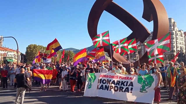 Concentración contra la monarquía en Bilbao