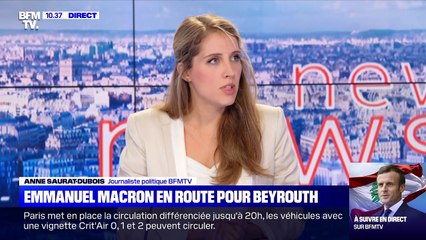 Emmanuel Macron en route pour Beyrouth - 06/08