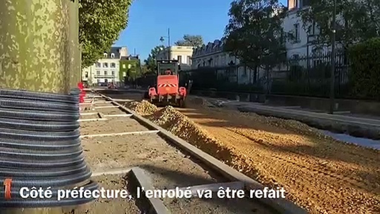 Les travaux sur les allées Tourny à Périgueux e...