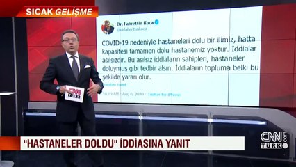 Son dakika... Sağlık Bakanı Koca'dan "hastanelerin dolduğu" iddiasına ilişkin açıklama | Video