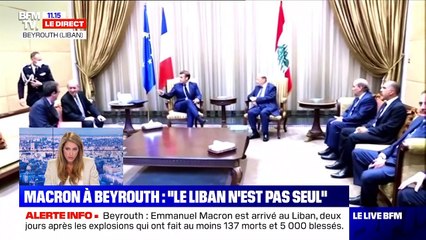 Macron à Beyrouth : "le Liban n'est pas seul" - 06/08