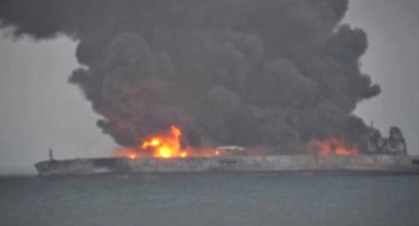 Burning tanker off China coast may explode and sink