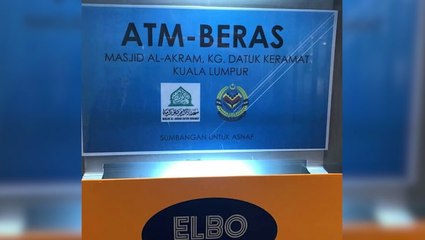 ATM dispenses not cash, but rice for the less fortunate