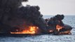 Stricken tanker leaves large oil slick in East China Sea