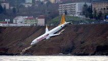 Plane skids off Turkish runway on Black Sea coast, passengers unhurt