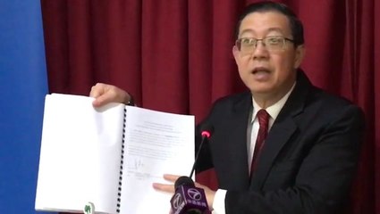 Contract between CRCC and Penang govt legally binding, says CM