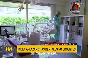 COVID-19 OMS recomienda posponer visitas al dentista ante alto riesgo de contagio