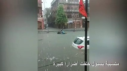 الأمطار الموسمية تُغرق مدينة جايبور الهندية
