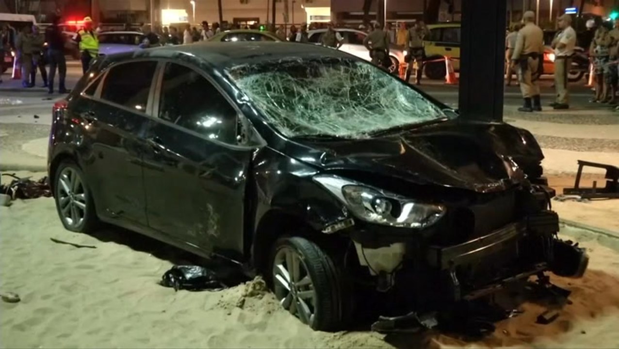One baby dead, 15 injured after car plows through Copacabana sidewalk