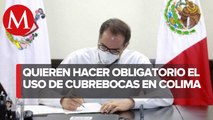 Gobernador de Colima lanza iniciativa para que el uso de cubrebocas se obligatorio