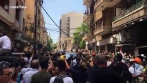 Beirut crowd mob France's Macron as Lebanon protesters demand 'fall of the regime'