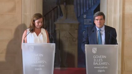 Escrivá comparte que Baleares "requiere de tratamientos específicos"