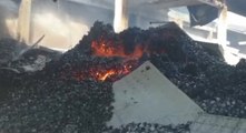 Parma - Incendio in deposito contenitori metallici a San Prospero (06.08.20)
