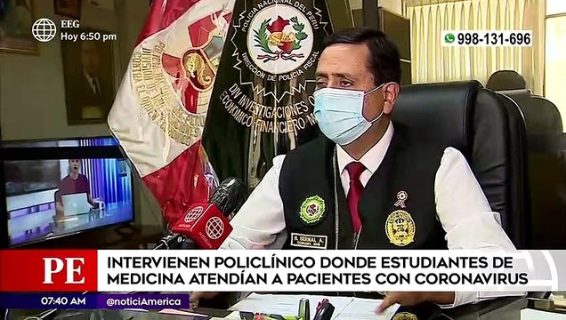 PNP intervino policlínico donde estudiantes atendían a pacientes COVID-19 | Primera Edición (HOY)