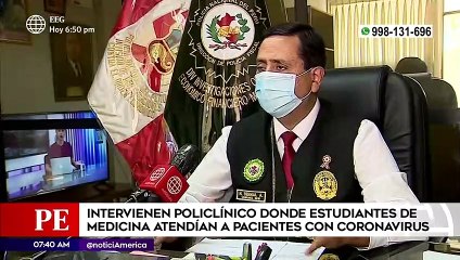 PNP intervino policlínico donde estudiantes atendían a pacientes COVID-19 | Primera Edición (HOY)