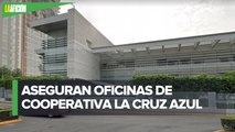 Aseguran oficinas de Cooperativa La Cruz Azul en CdMx