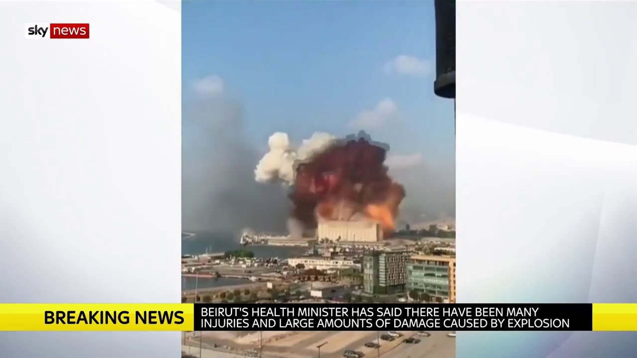 Beirut blast caught on camera