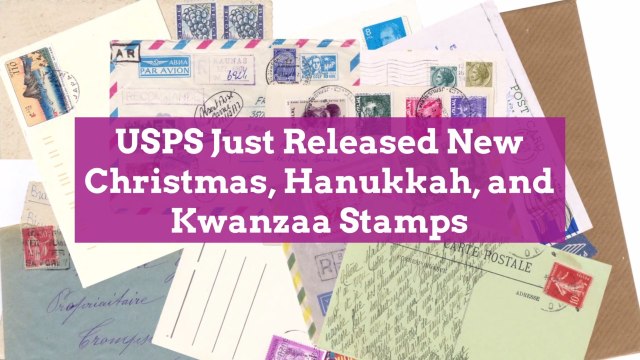 USPS Just Released New Christmas, Hanukkah, and Kwanzaa Stamps
