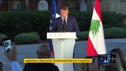 Explosions à Beyrouth : Macron annonce une conférence internationale pour aider le Liban. Revivez son discours