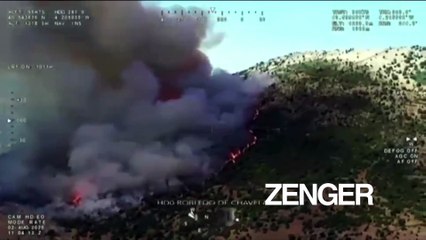 Crashed motorcycle starts wildfire in Madrid